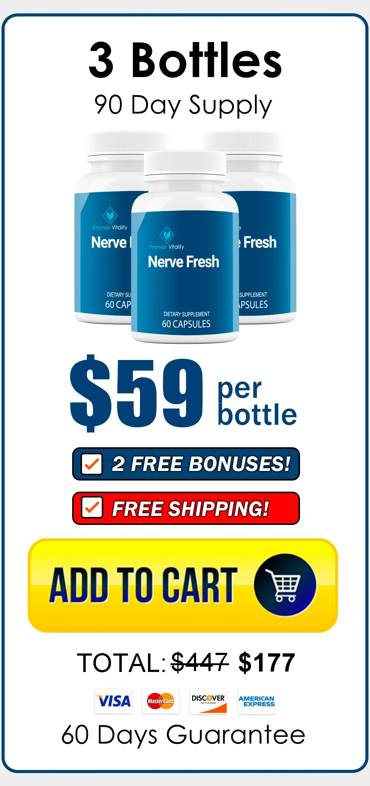 Nervetin™ 3 bottles pricing